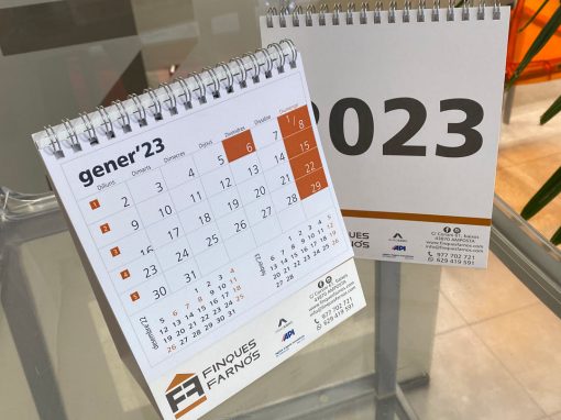 Calendari sobretaula mensual